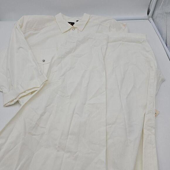 Vintage ‘80’s Lizsport Short Sleeve Jumpsuit With Elastic Waist White Size L NWT - Picture 12 of 14